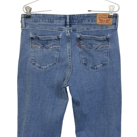 Levis 715 Jeans Slim Boot Women 31x33 Denim Stretch Western Rodeo Hipster Grunge - Picture 7 of 15